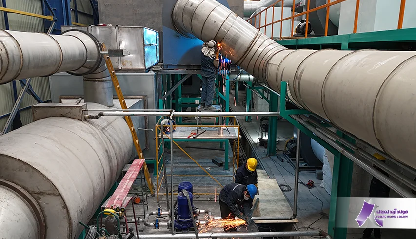 خط تولید فولاد آرند لنجان